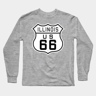 Illinois Route 66 Long Sleeve T-Shirt